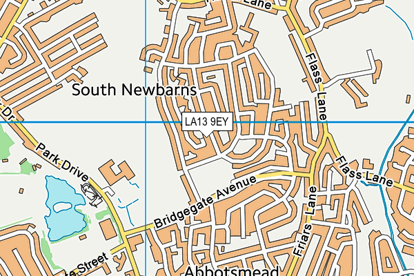 LA13 9EY map - OS VectorMap District (Ordnance Survey)