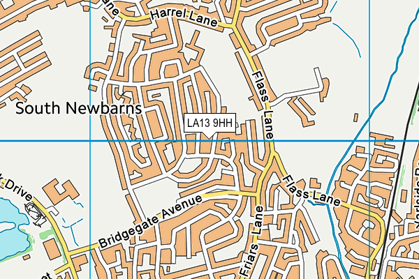 LA13 9HH map - OS VectorMap District (Ordnance Survey)