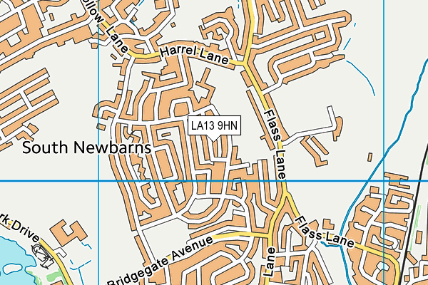 LA13 9HN map - OS VectorMap District (Ordnance Survey)