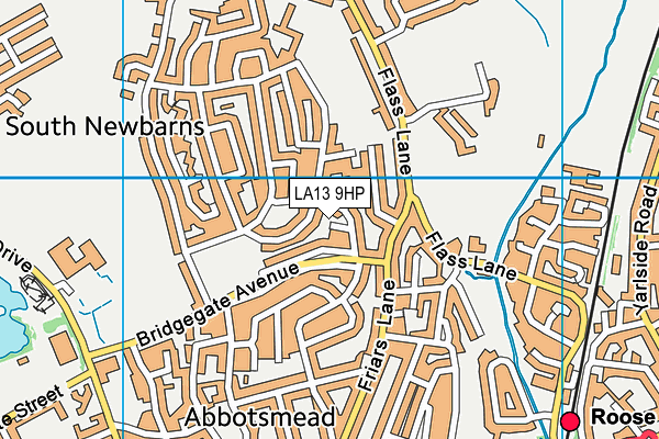 LA13 9HP map - OS VectorMap District (Ordnance Survey)