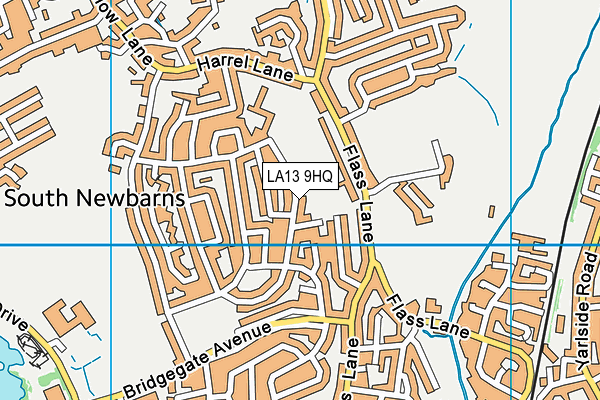 LA13 9HQ map - OS VectorMap District (Ordnance Survey)