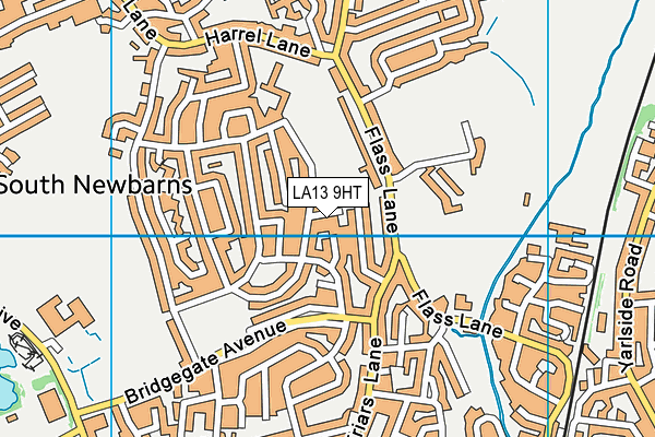 LA13 9HT map - OS VectorMap District (Ordnance Survey)