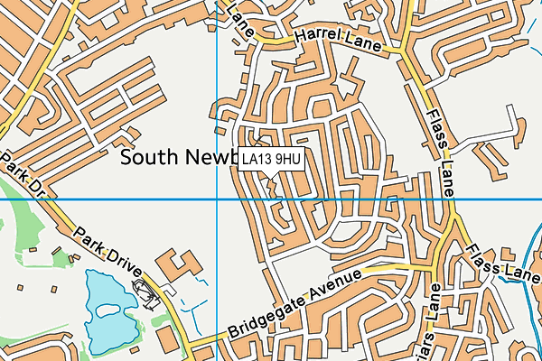 Newbridge House PRU map (LA13 9HU) - OS VectorMap District (Ordnance Survey)