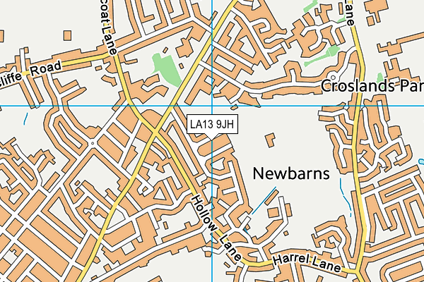 LA13 9JH map - OS VectorMap District (Ordnance Survey)