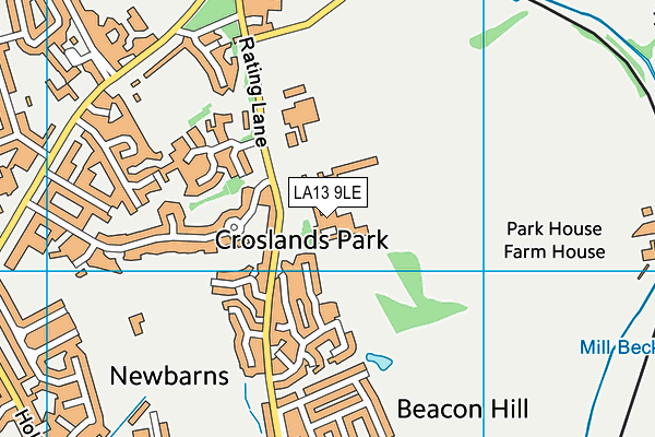 St Bernards Catholic High School, Barrow map (LA13 9LE) - OS VectorMap District (Ordnance Survey)