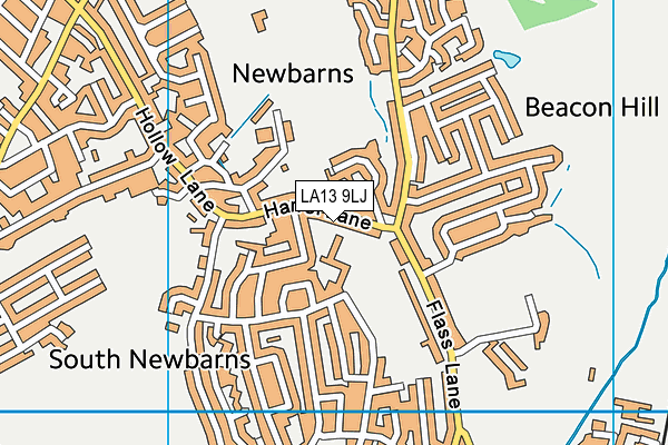 LA13 9LJ map - OS VectorMap District (Ordnance Survey)