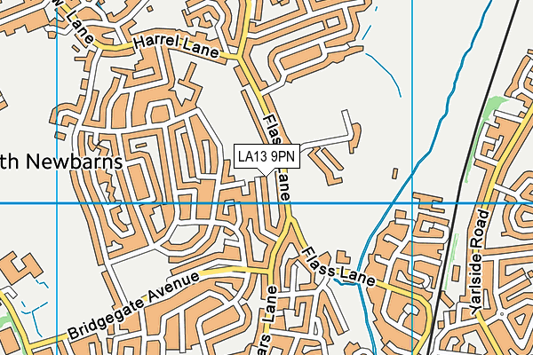 LA13 9PN map - OS VectorMap District (Ordnance Survey)