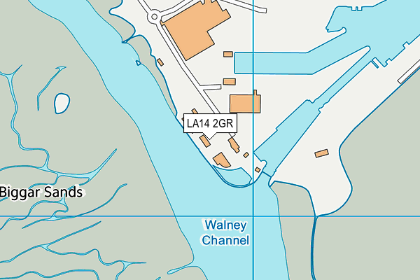 LA14 2GR map - OS VectorMap District (Ordnance Survey)