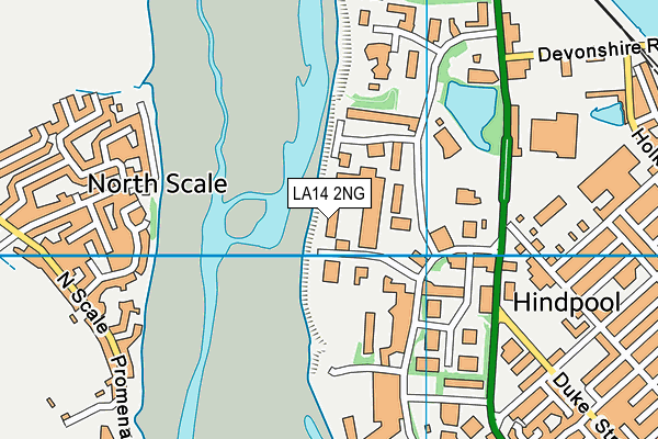 Ironwerx Gym map (LA14 2NG) - OS VectorMap District (Ordnance Survey)