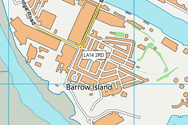 LA14 2RD map - OS VectorMap District (Ordnance Survey)