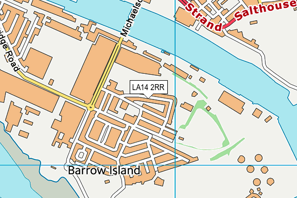 LA14 2RR map - OS VectorMap District (Ordnance Survey)