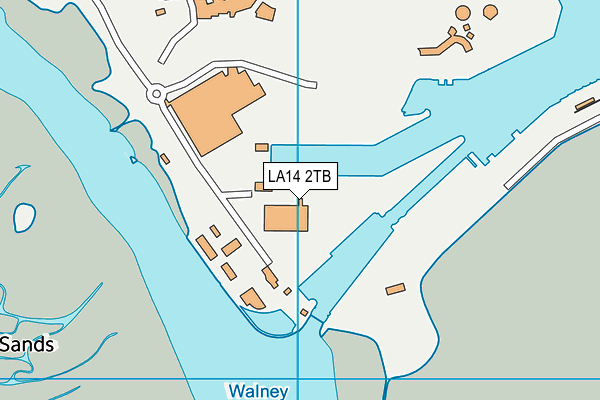 LA14 2TB map - OS VectorMap District (Ordnance Survey)