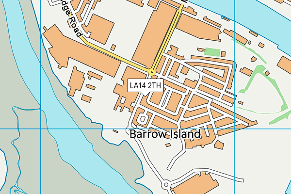 LA14 2TH map - OS VectorMap District (Ordnance Survey)