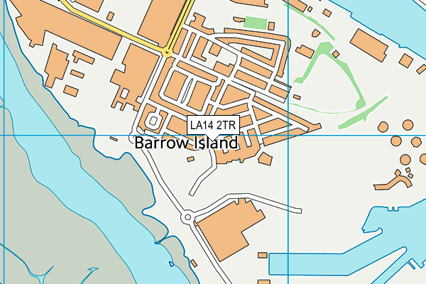 LA14 2TR map - OS VectorMap District (Ordnance Survey)