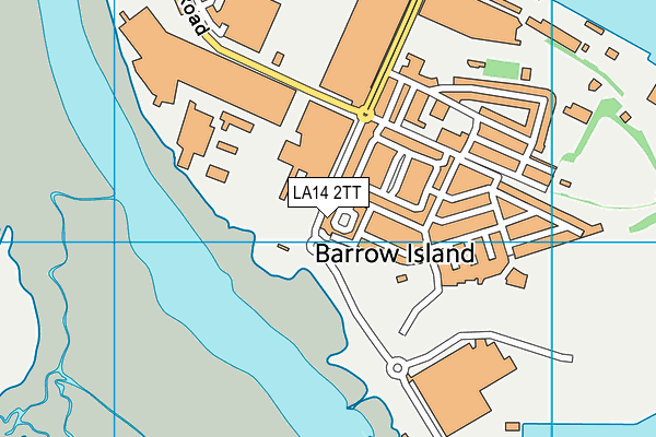 LA14 2TT map - OS VectorMap District (Ordnance Survey)
