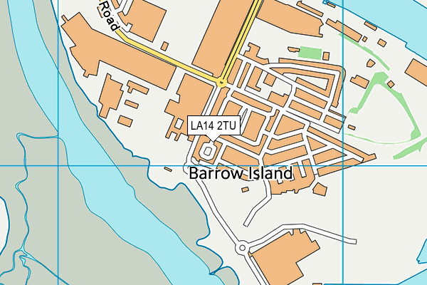 LA14 2TU map - OS VectorMap District (Ordnance Survey)