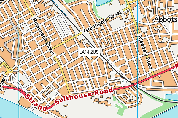 LA14 2US map - OS VectorMap District (Ordnance Survey)
