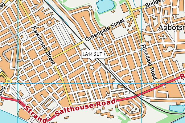 LA14 2UT map - OS VectorMap District (Ordnance Survey)