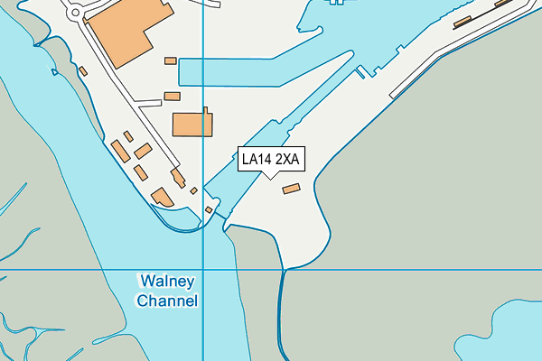 LA14 2XA map - OS VectorMap District (Ordnance Survey)