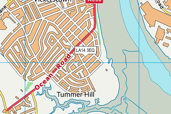 LA14 3EQ map - OS VectorMap District (Ordnance Survey)