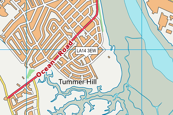 LA14 3EW map - OS VectorMap District (Ordnance Survey)