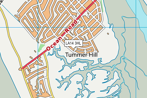 LA14 3HL map - OS VectorMap District (Ordnance Survey)