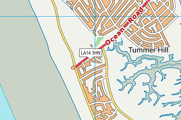 Tummerhill map (LA14 3HN) - OS VectorMap District (Ordnance Survey)