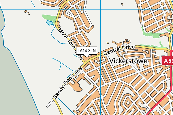 Furness Golf Club map (LA14 3LN) - OS VectorMap District (Ordnance Survey)