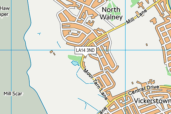 Vickerstown Cricket Club map (LA14 3ND) - OS VectorMap District (Ordnance Survey)