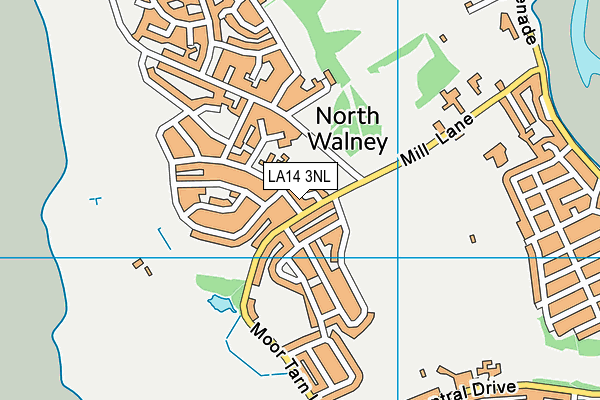 LA14 3NL map - OS VectorMap District (Ordnance Survey)