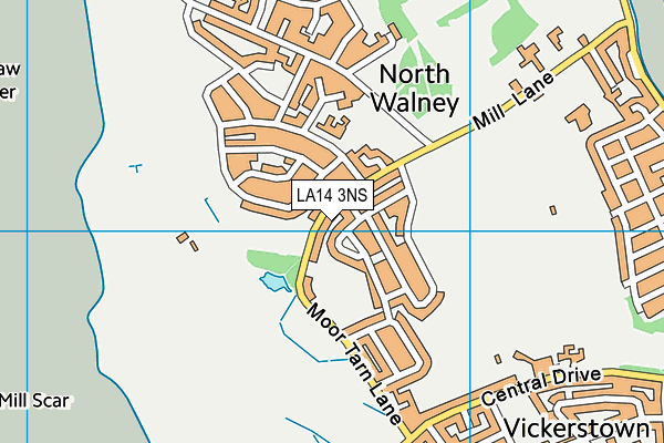 LA14 3NS map - OS VectorMap District (Ordnance Survey)