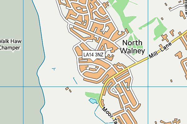 LA14 3NZ map - OS VectorMap District (Ordnance Survey)