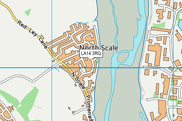 LA14 3RQ map - OS VectorMap District (Ordnance Survey)