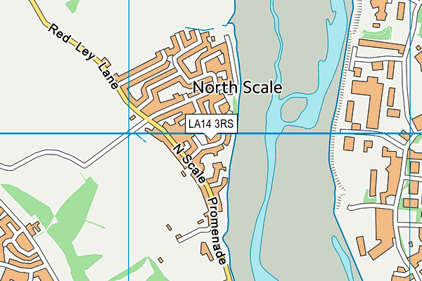LA14 3RS map - OS VectorMap District (Ordnance Survey)