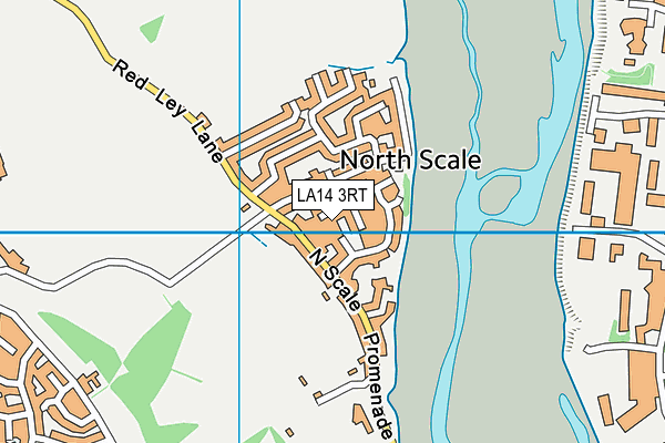 LA14 3RT map - OS VectorMap District (Ordnance Survey)