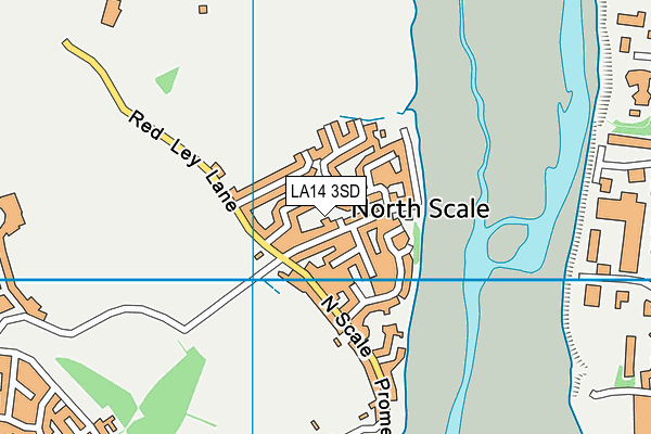 LA14 3SD map - OS VectorMap District (Ordnance Survey)