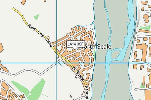LA14 3SF map - OS VectorMap District (Ordnance Survey)