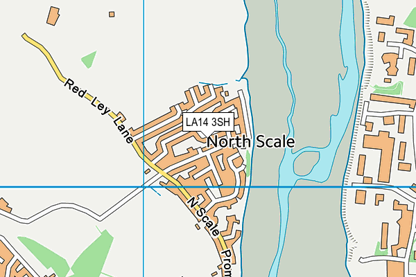 LA14 3SH map - OS VectorMap District (Ordnance Survey)
