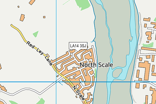 LA14 3SJ map - OS VectorMap District (Ordnance Survey)
