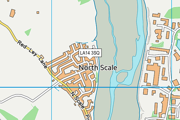 LA14 3SQ map - OS VectorMap District (Ordnance Survey)