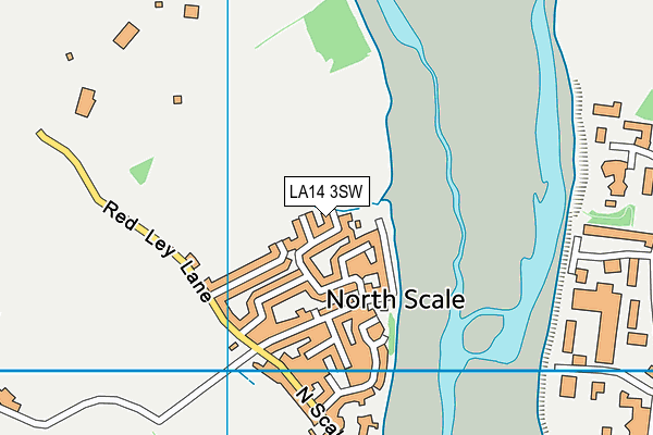 LA14 3SW map - OS VectorMap District (Ordnance Survey)