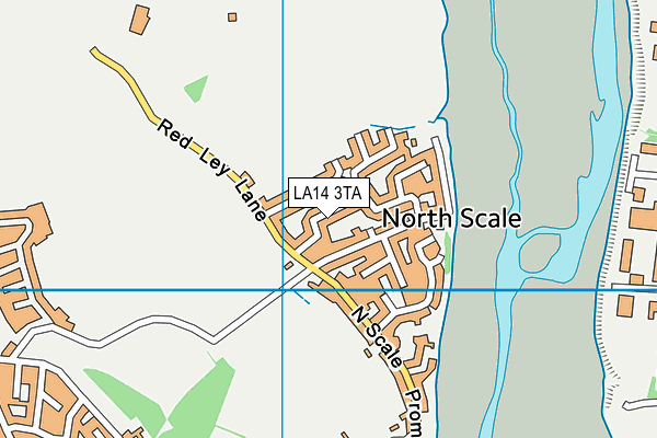 LA14 3TA map - OS VectorMap District (Ordnance Survey)