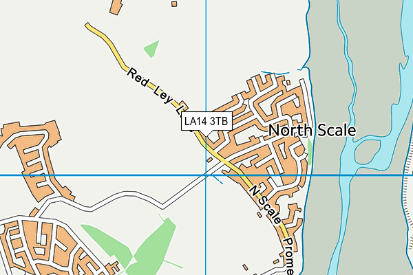 LA14 3TB map - OS VectorMap District (Ordnance Survey)