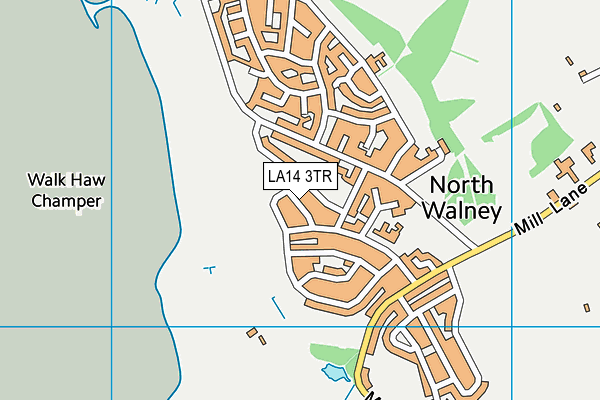 LA14 3TR map - OS VectorMap District (Ordnance Survey)