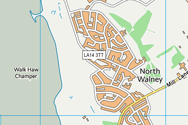 LA14 3TT map - OS VectorMap District (Ordnance Survey)