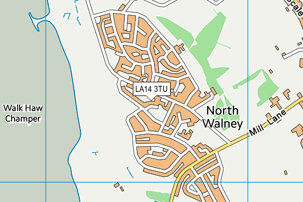 LA14 3TU map - OS VectorMap District (Ordnance Survey)