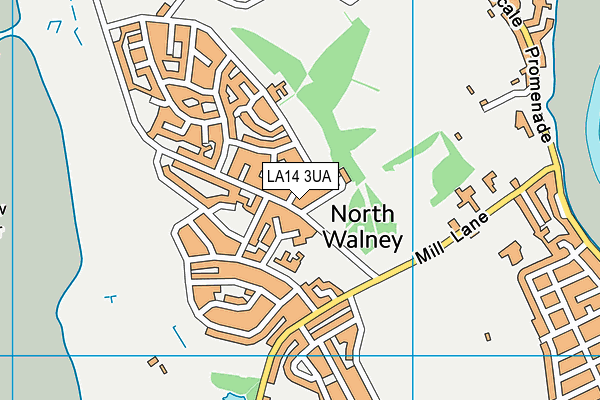 LA14 3UA map - OS VectorMap District (Ordnance Survey)