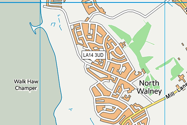 LA14 3UD map - OS VectorMap District (Ordnance Survey)