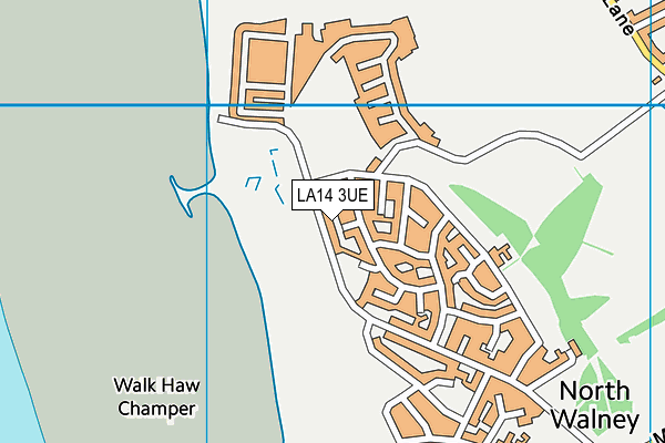 LA14 3UE map - OS VectorMap District (Ordnance Survey)