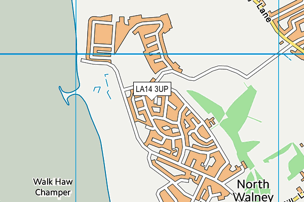 LA14 3UP map - OS VectorMap District (Ordnance Survey)